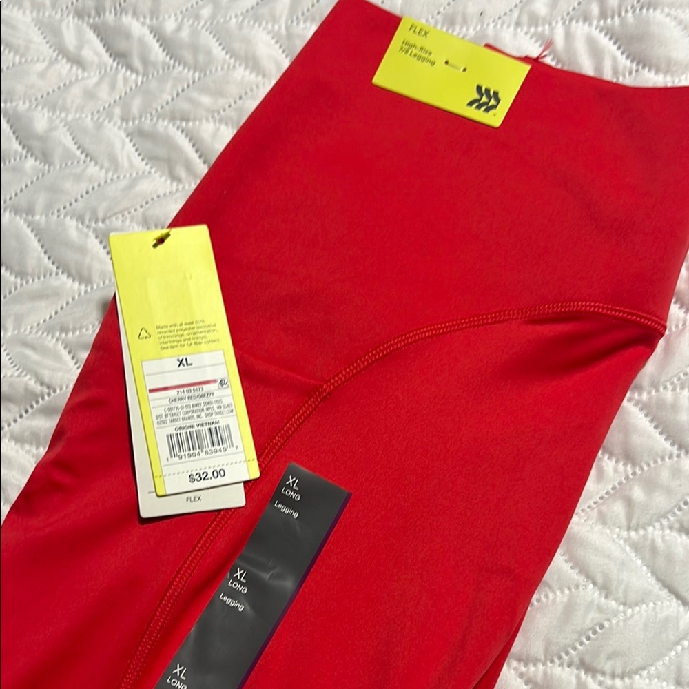Brand new! With tags All In Motion Red Leggings XL